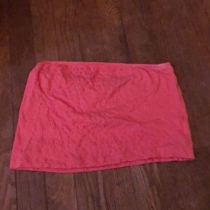 pink tube top